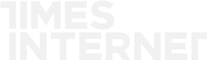 White background with the words “TIMES INTERNET” in bold, uppercase, light gray letters.